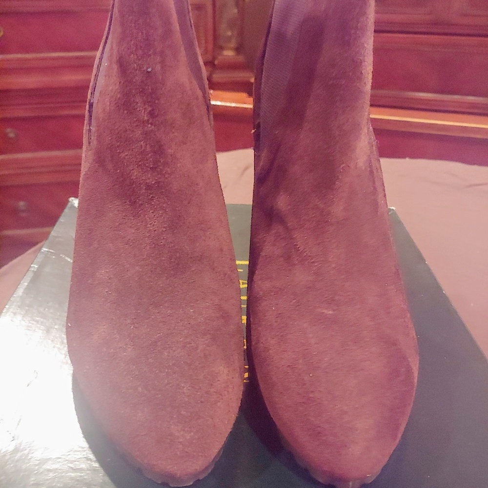 Suede booties by Ralph Lauren